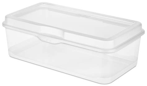 sterilite flip top storage containers